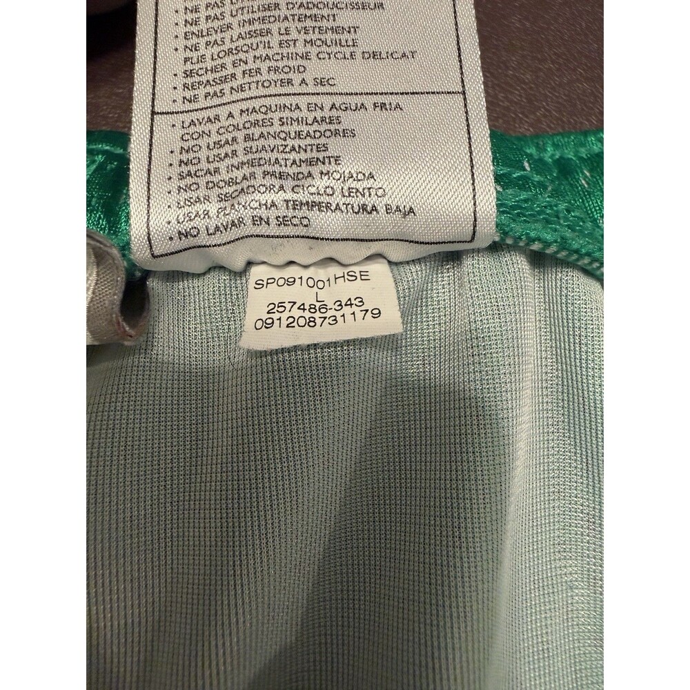VTG Nike Womens Green Basketball Running Athletic Shorts Sz Large 12-14 Y2K - Picture 4 of 7